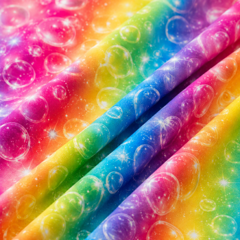 Preview: Softshell - Rainbow Bubbles – Regenbogenfarben
